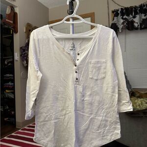 Alpine Design Cream Button-Up Blouse